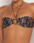 SERENA LEOPARDO - BANDEAU BIKINI TOP