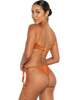 nora bottoms espresso brown tie side adjustable bikini bottoms