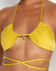 SICILY PASCOLO - HALTER BIKINI TOP