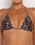 GISELLE LEOPARDO - HALTER BIKINI TOP