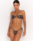 SERENA LEOPARDO - BANDEAU BIKINI TOP