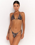 CELESTE LEOPARDO - HALTER BIKINI TOP