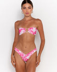 XENIA PEONIES - BANDEAU BIKINI TOP