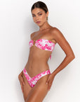 XENIA PEONIES - BANDEAU BIKINI TOP