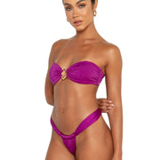Xenia bottoms iris purple cheeky bikini brazillian