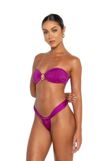 Xenia bottoms iris purple cheeky bikini brazillian