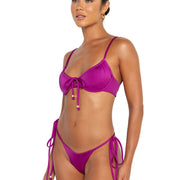 Isola bottoms iris purple tie side adjustable bikini bottoms