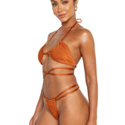 sicily bottoms espresso brown double strap bikini bottoms