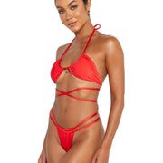 sicily bottoms anguria red double strap bikini bottoms