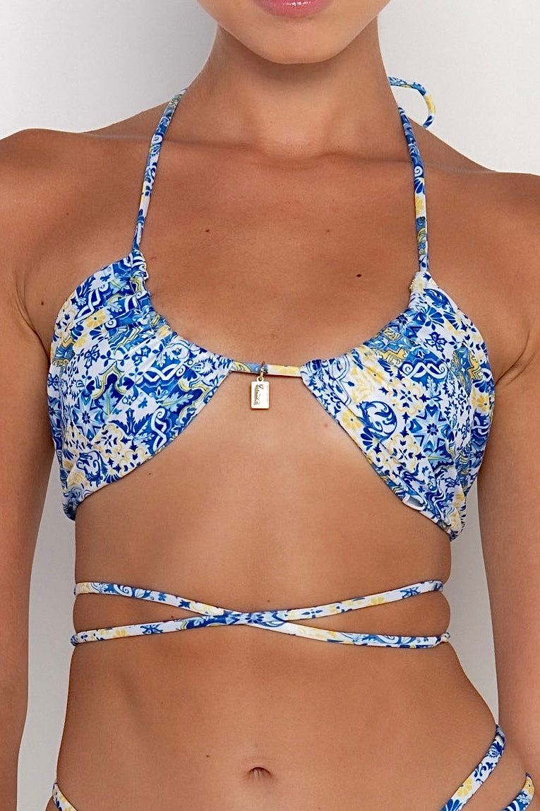 SICILY PORTOFINO - HALTER BIKINI TOP