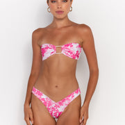 XENIA PEONIES - BANDEAU BIKINI TOP
